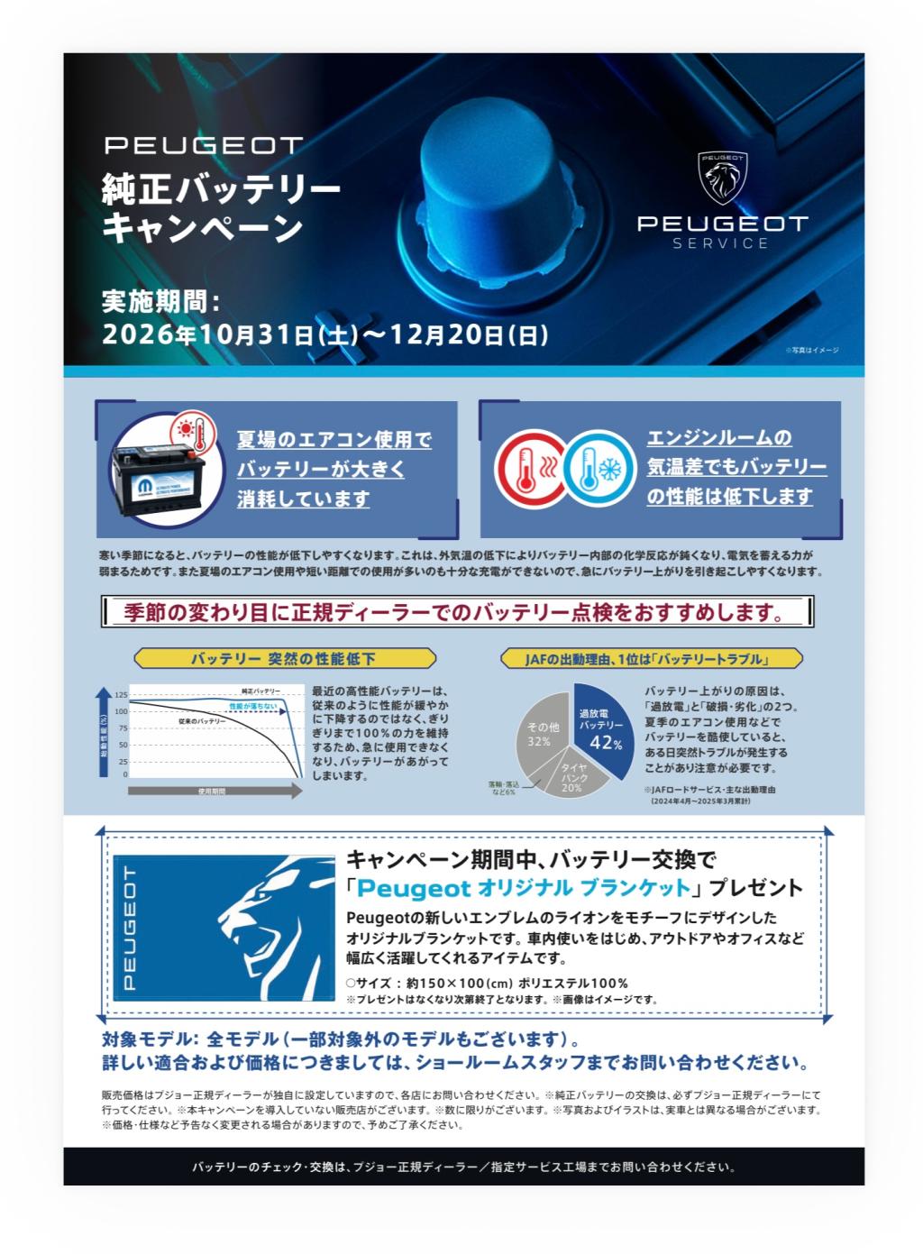 純正バッテリーご交換キャンペーン実施❗️